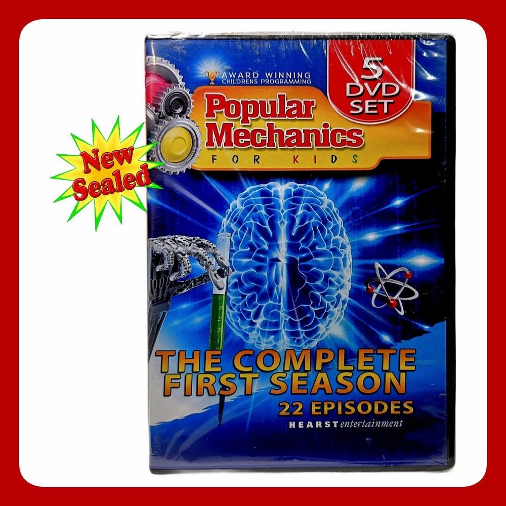 Popular Mechanics For Kids Complete First Season 5 Disc DVD Set Vintage Science